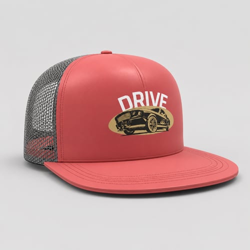 Drive Vintage Car Trucker Cap Design