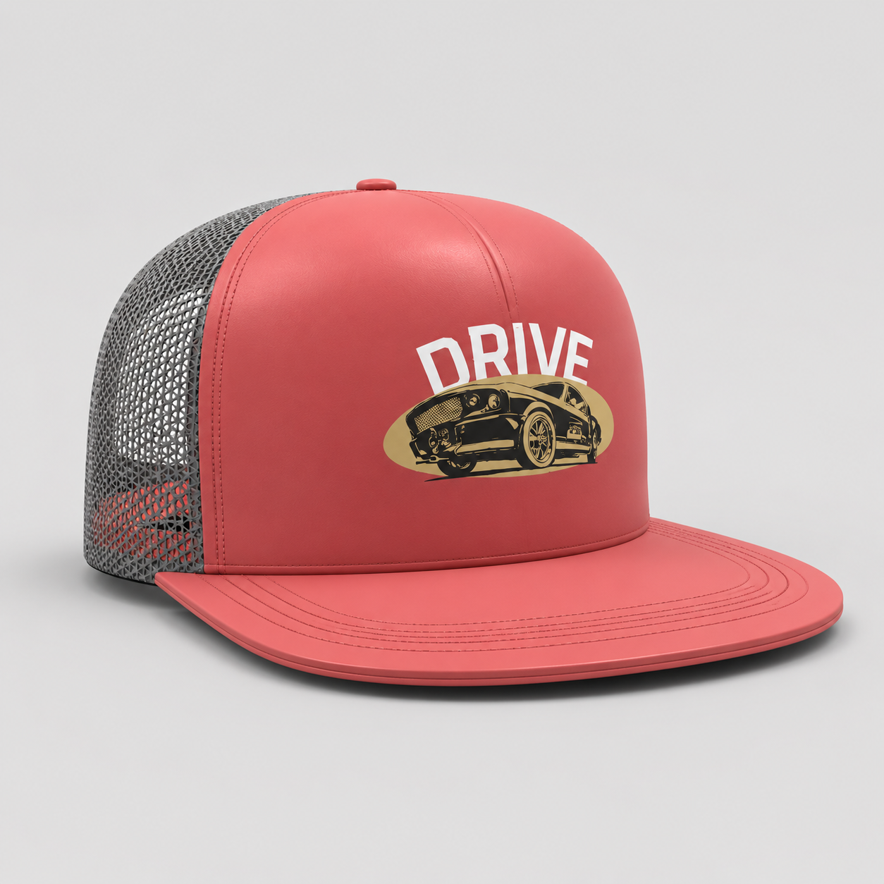 Drive Vintage Car Trucker Cap Design