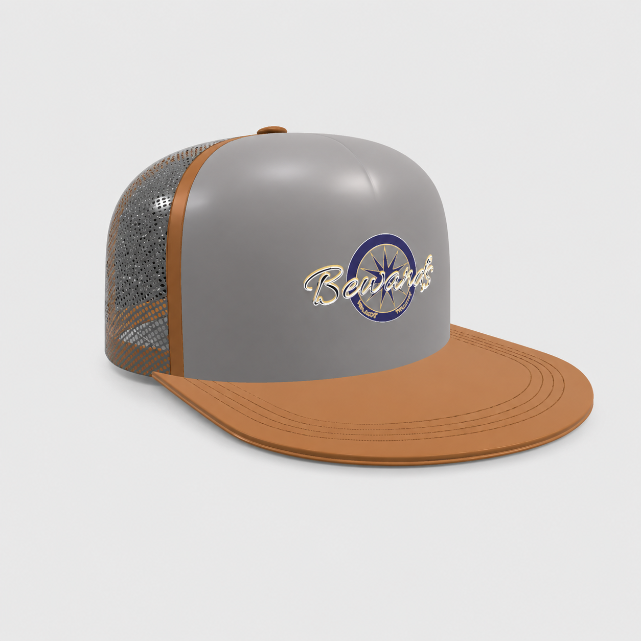 Bevards Classic Flat Bill Trucker Cap Design